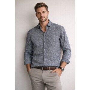 Rodd & Gunn Shirt Mens 2XL Floral Button Up Sports Fit Cotton Made Italy NWT